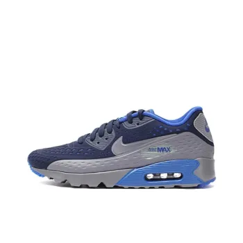 Nike Air Max 90 Wear resistant And Lightweight Low Top Casual Running Shoes Unisex Black Blue