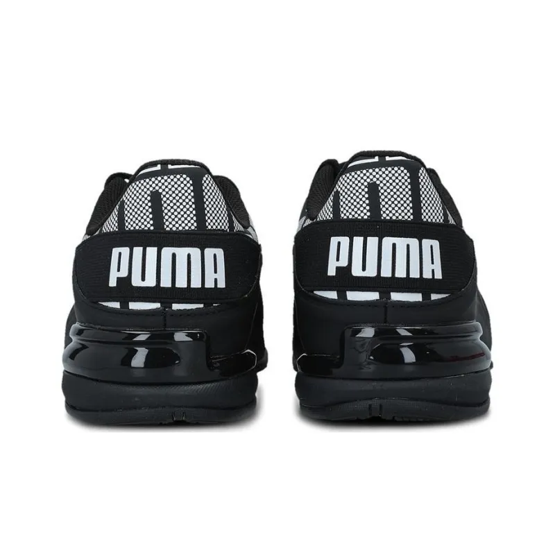 PUMA Viz Runner Repeat Cushioning Anti-Slip And Wear-Resistant Low-Top Running Shoes Men's Black-3