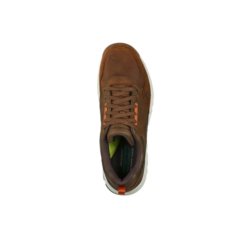 Skechers Relaxed Fit Rozier Mancer Cushioning Wear-Resistant Low-Top Casual Shoes Men's Brown-3