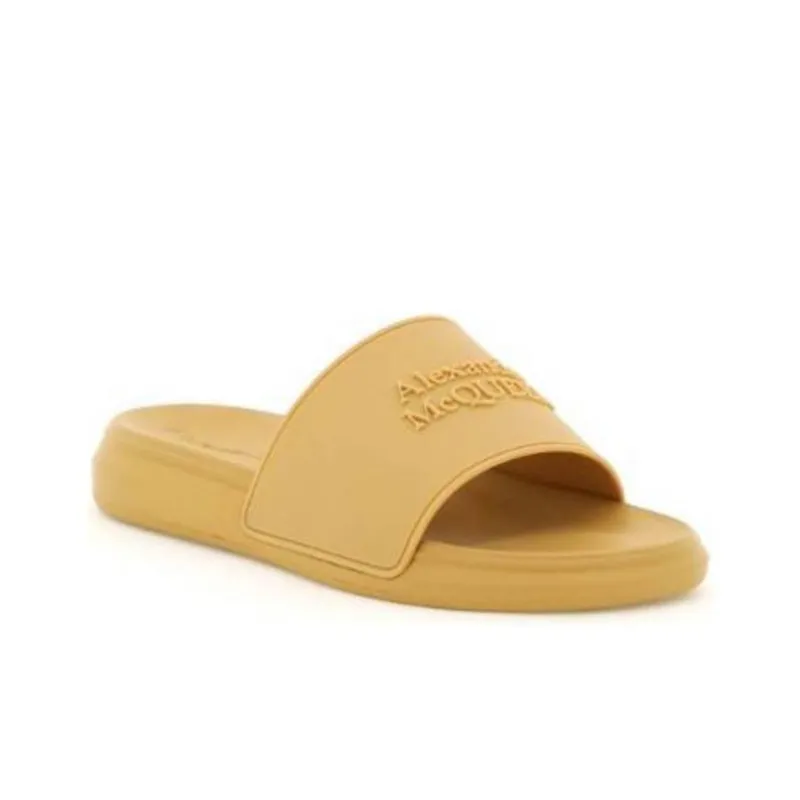 Alexander McQueen Slide Slippers Women's Brown-2
