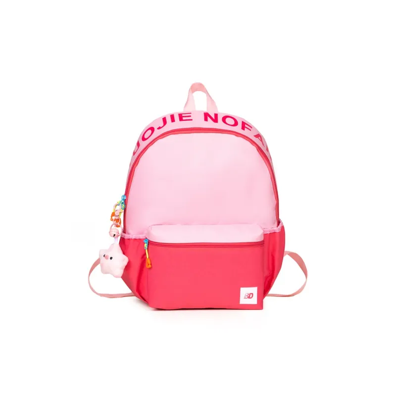 Travel Nylon Backpack Regular Unisex Blue & Yellow Pink Red Pink & Blue-9