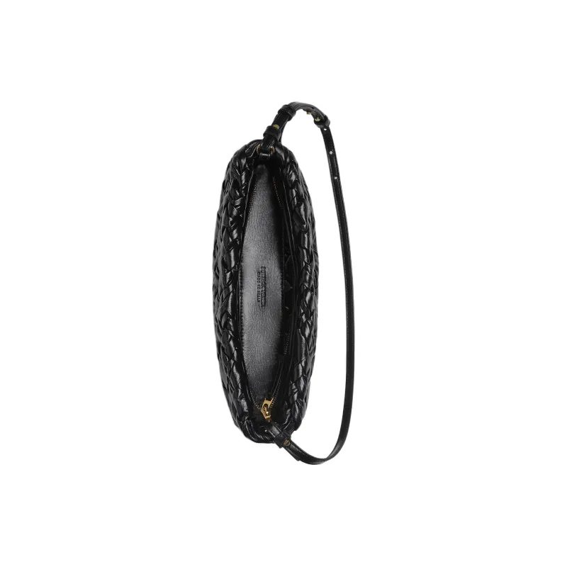 Bottega Veneta KALIMERO Cow Leather Portable One Shoulder Clutch Trumpets Women's Black-2