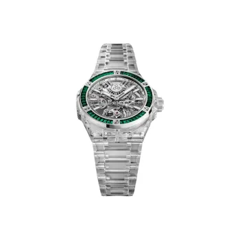 HUBLOT BIG BANG Collection Automatic Mechanical Movement Unisex Watch 43mm Cut Out Dial Sapphire Glass Strap