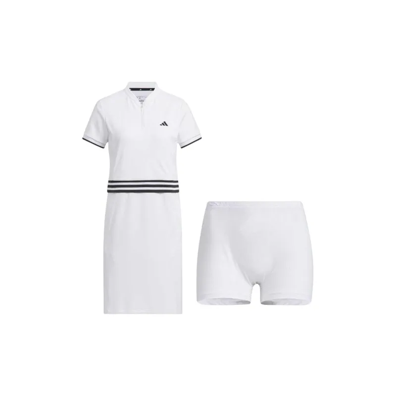 Adidas Short Sleeved Dresses Women's White-1