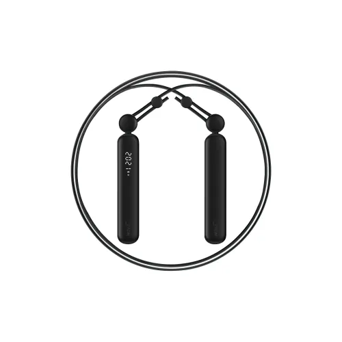 WOLONOW Smart Counting Jump Ropes Adults Plastic ABS Plastic PC Controller TPU+Steel Wire Rope 3m Black