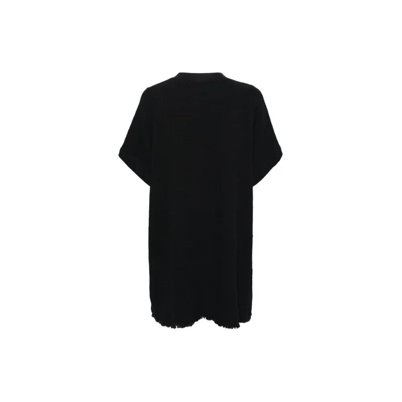 BIMBA Y LOLA Frayed Seersucker Blouse-1