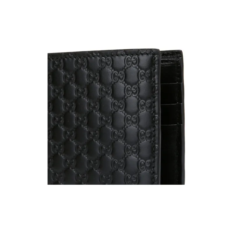 GUCCI MicroGUCCIssima Bifold Wallet MicroGUCCIssima Black-5