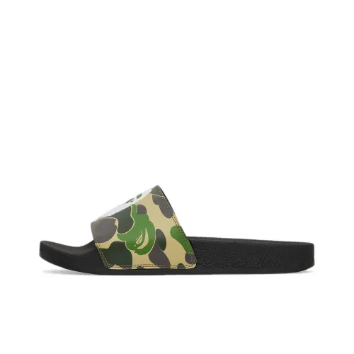 BAPE A BATHING APE ABC Camo Slide Green