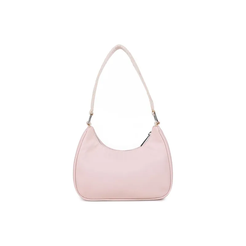 Kappa Nylon Shoulder Bag Commute Handbag Pochette Shoulder Bag Regular Women's Smoke Pink-2