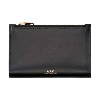 A.P.C Calfskin Wallet Women's Black