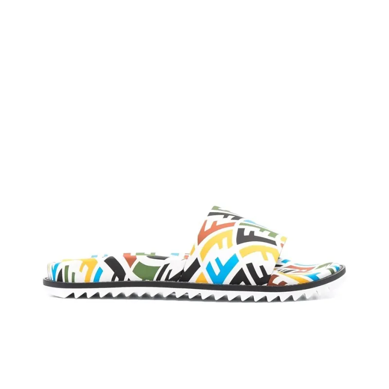 FENDI Rubber Slides 'FF Vertigo - Multi'-1
