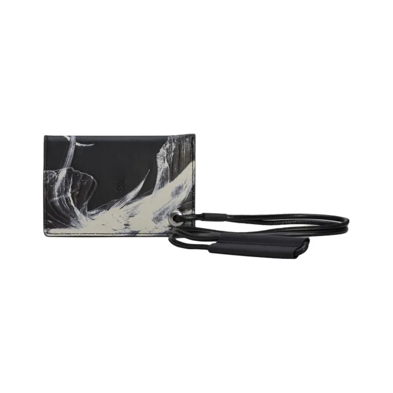 Adidas Y 3 Collaboration Leather Card Holder Regular Unisex Black-0