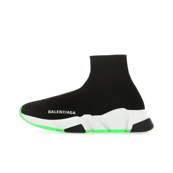 Balenciaga Speed Sneaker 'Black Fluo Yellow' Women's