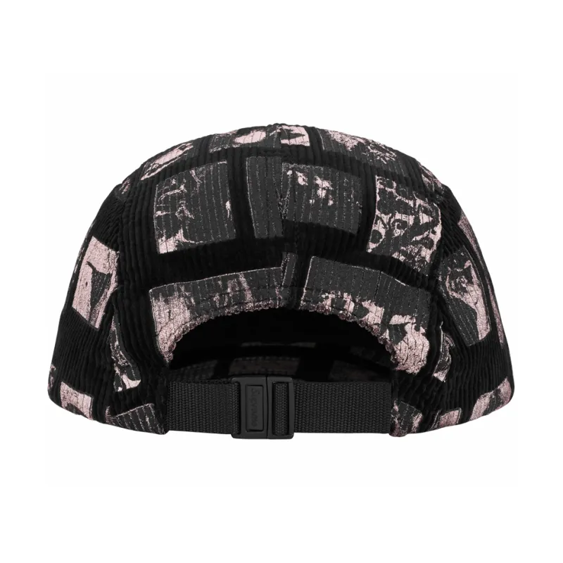 Supreme Cotton Corduroy Baseball Caps Unisex Black-1
