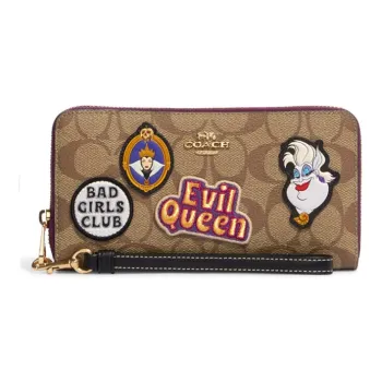 COACH Disney Disney Collaboration Artificial Leather Handbag With Wallet Regular Women's Khaki