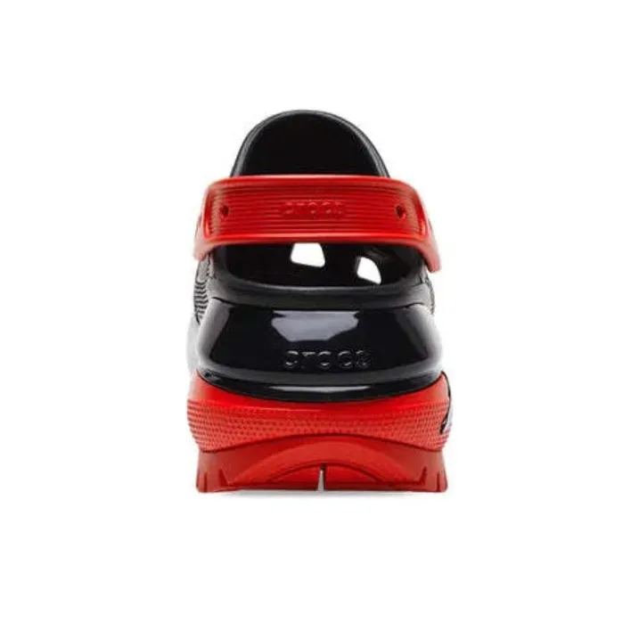 Crocs Mega Crush Clogs Unisex Black Red-5