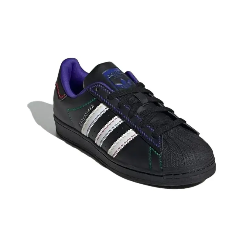 Adidas Originals Superstar X Kseniaschnaider 'Black Night Flash Green' Women's-2