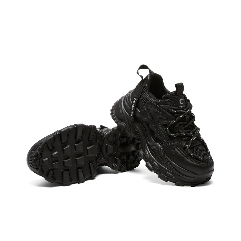 C°BANNER Low Top Chunky Sneakers Women's Black-4