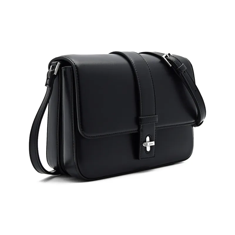 PEDRO PU Crossbody Bag, Shoulder Bag Women's Black/Sand-1