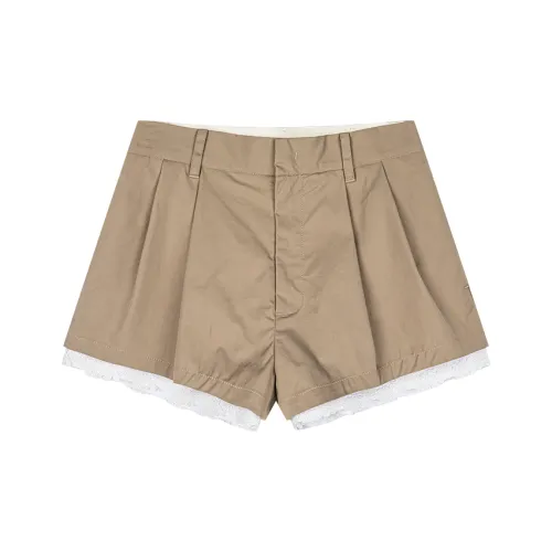 UOOYAA Casual Shorts Women's Khaki