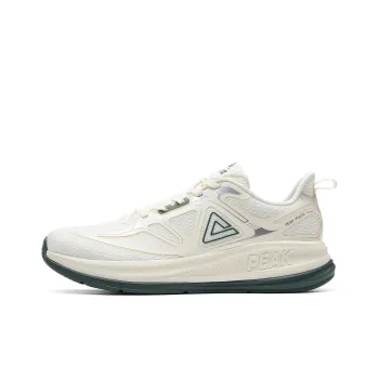 PEAK Cushioning, Breathable, Lightweight, Rebound Low Top Running Shoes Men's Canvas White