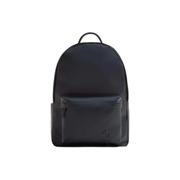ZARA Polyurethane And Polyester Blend Backpack Regular Men's Blue