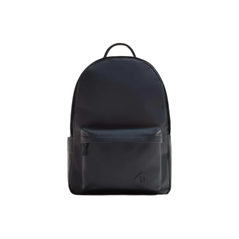 ZARA Polyurethane And Polyester Blend Backpack Regular Men's Blue-0