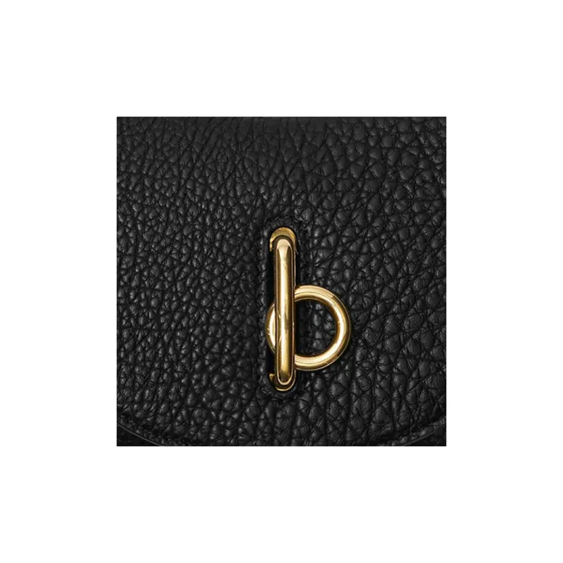 Burberry Calfskin Wallet Women's Black-7