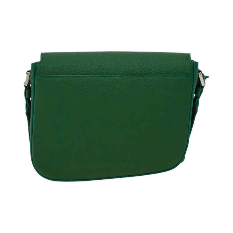 FERRAGAMO Stamped Calfskin Crossbody Bag Shoulder Bag Men's Forest Green-3