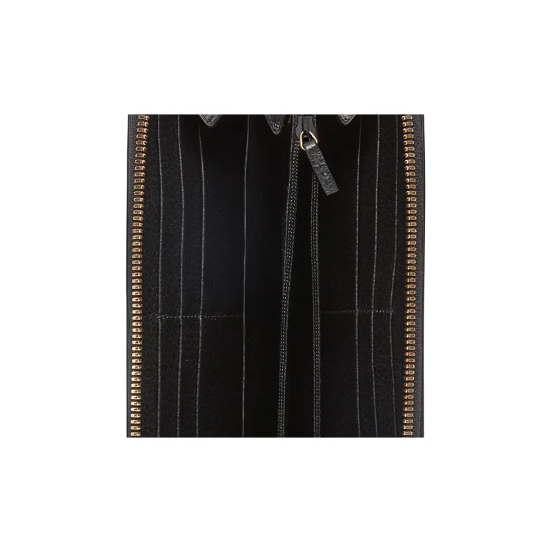 GUCCI Marmont Canvas With Leather Wallet Women's Ebony/Black-5