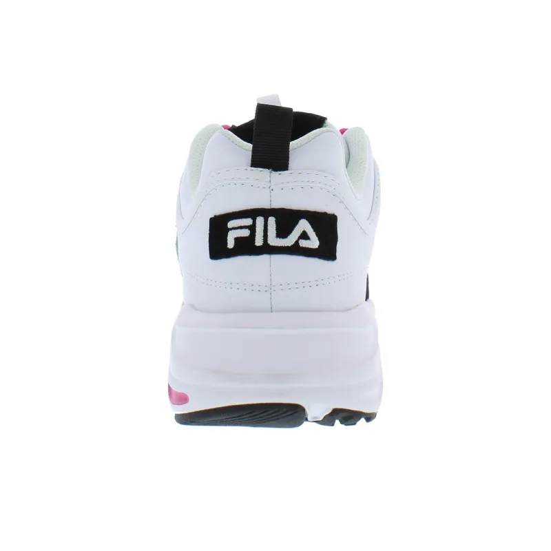 FILA Disruptor Cushioning, Wear Resistant Low Top Casual Shoes Women's Black White Green-2