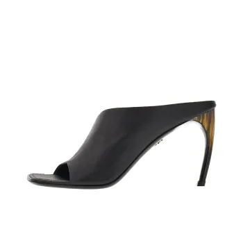 FERRAGAMO Curved 85mm Leather Mules