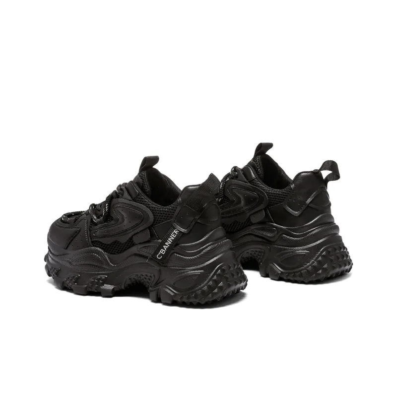 C°BANNER Low Top Chunky Sneakers Women's Black-3
