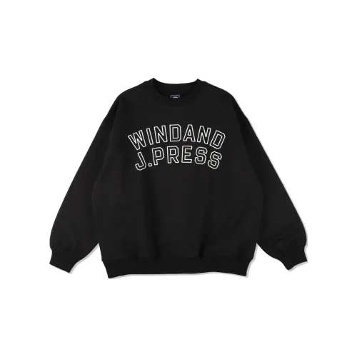 WIND AND SEA J.PRESS ORIGINALS CO-BRANDED Sweatshirts Unisex Black