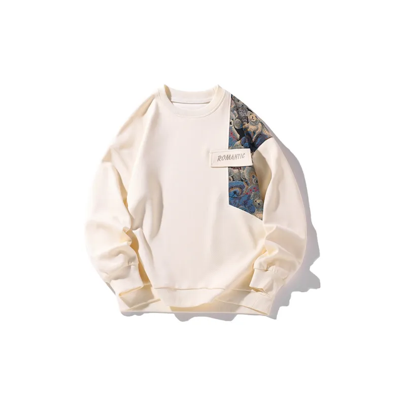 YooMore American Casual Bear-Print Unisex Sweatshirt-7