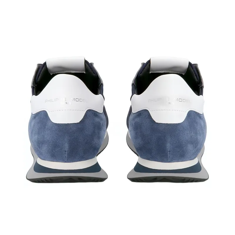 PHILIPPE MODEL Paris Panelled Suede-leather Sneakers-3