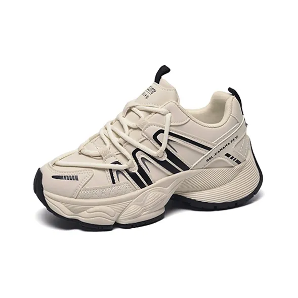 OAOQ Wear-Resistant Low-Top Chunky Sneakers Women's-8