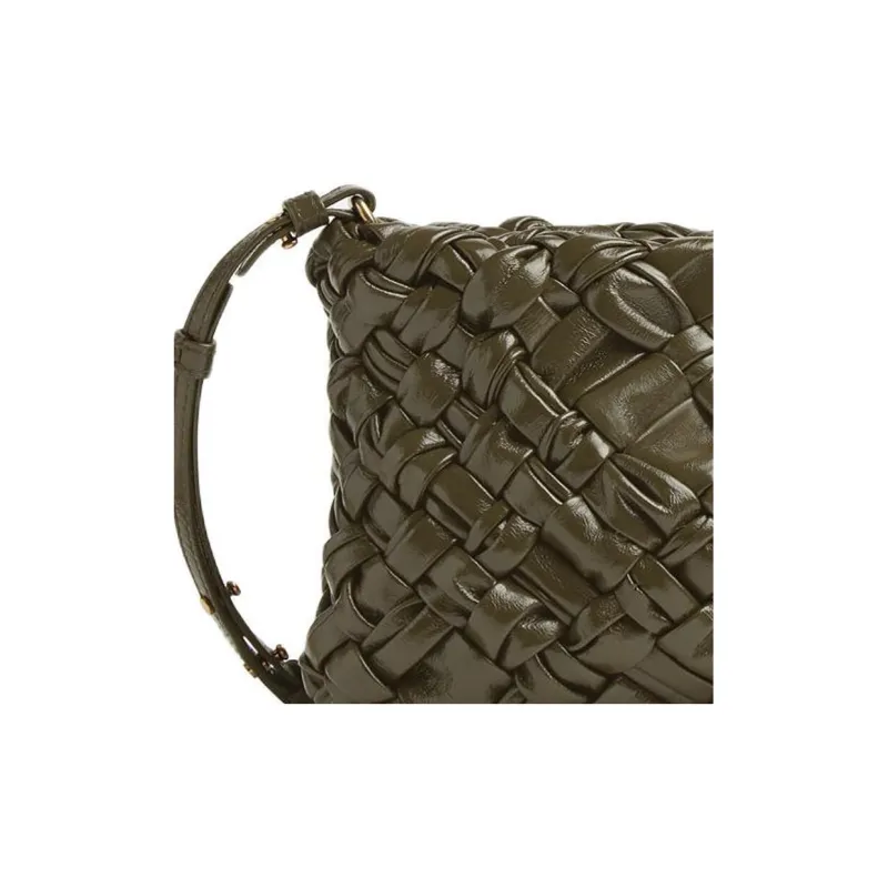 Bottega Veneta KALIMERO Cow Leather Portable One Shoulder Clutch Small Size Women's Mustard-3