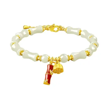 SGE Hetian Jade Bracelets Women's Pale Greenish White Jade
