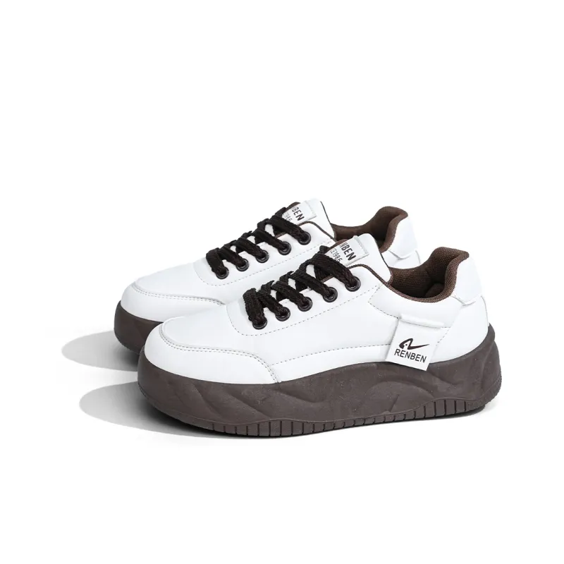 RENBEN Durable Breathable Lightweight Low-Top Chunky Sneakers Women's-2