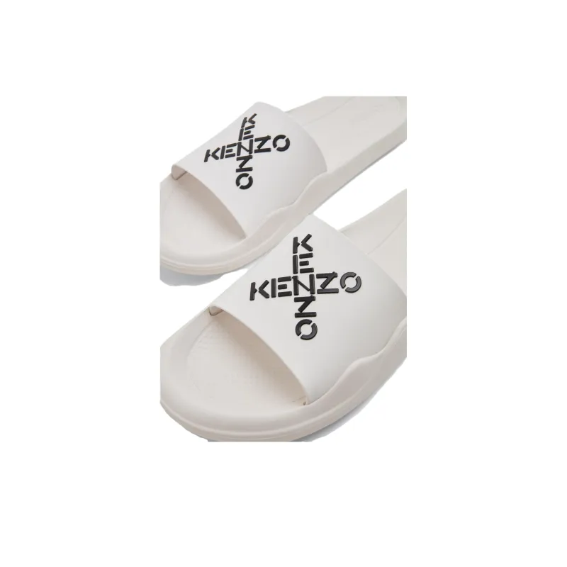 KENZO Takashi Kato Sport 'Little X' Fashion Slippers Men's White-5