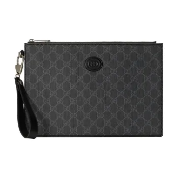 GUCCI Pouch With Interlocking G Black