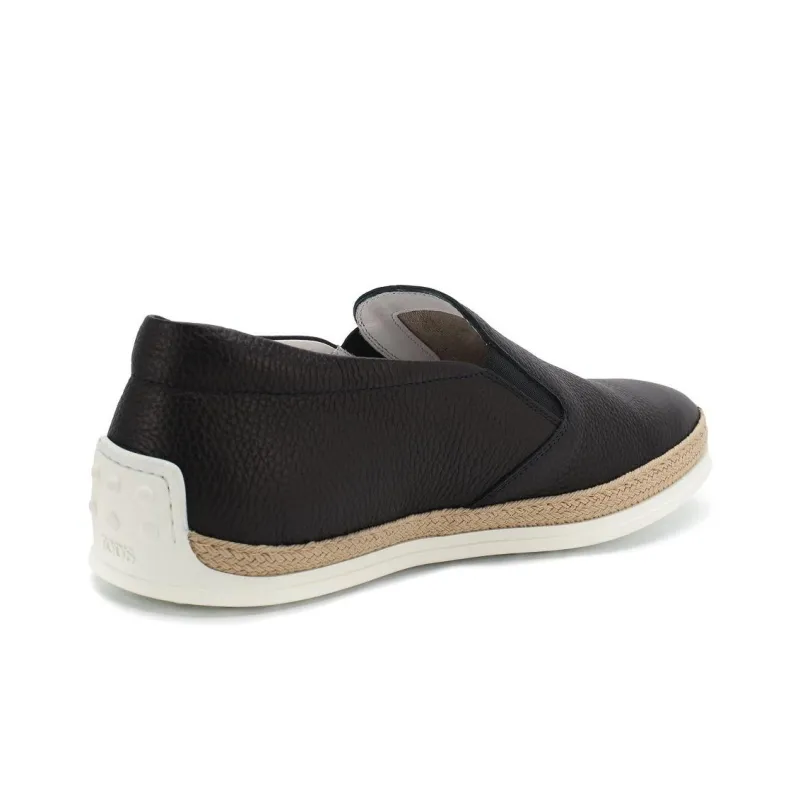 TOD'S Round Toe Slip On Espadrilles-2