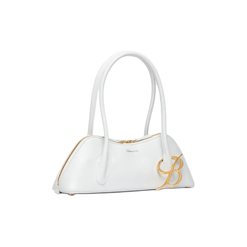 Blumarine Leather Handbag Shoulder Bag Women's White-1