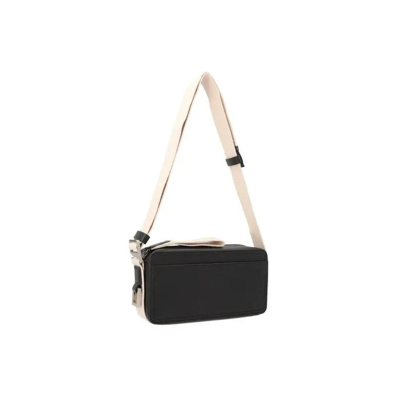 Jacquemus Cow Leather Shoulder Bag Crossbody Bag Men's Black-4