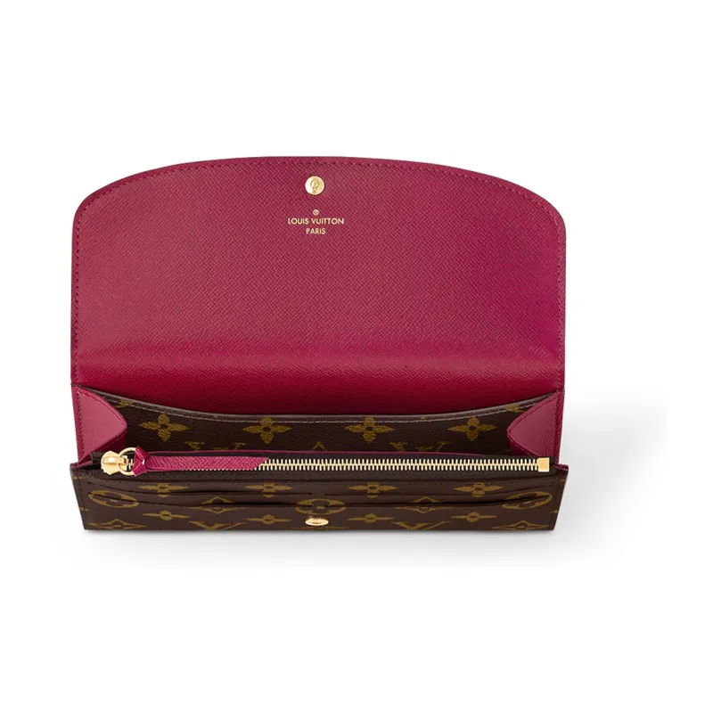 LOUIS VUITTON Emilie Wallet Monogram Fuchsia-3