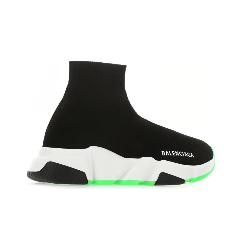 Balenciaga Speed Sneaker 'Black Fluo Yellow' Women's-2