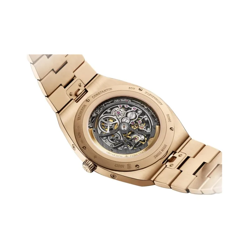 VACHERON CONSTANTIN Longitudinal And Lateral Collection OVERSEAS Automatic Mechanical Movement Men's Watch Cut Out Dial-3