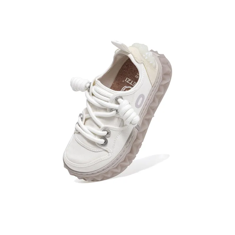 OETZI Ice Man Oz Low Top Athletic Shoes Skateboard Shoes Unisex White-3