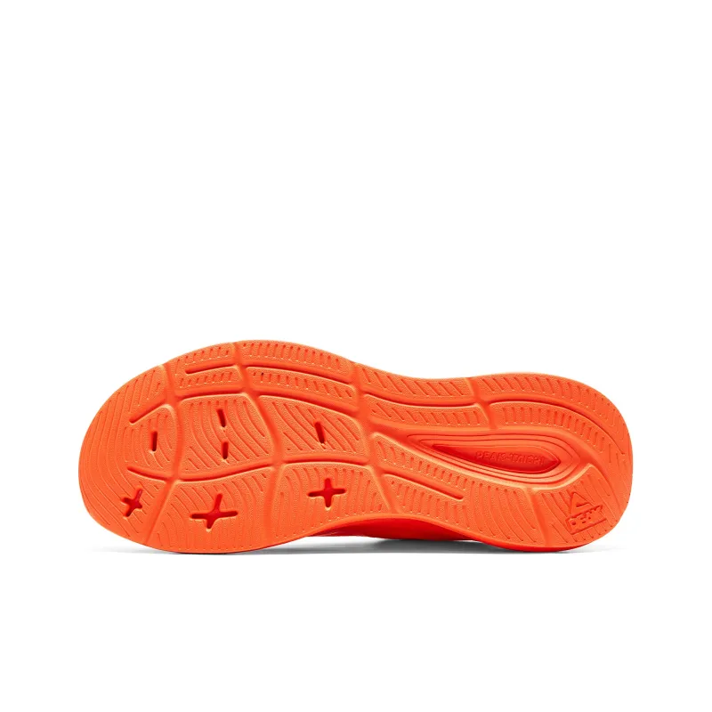 PEAK Cushioning Breathable Lightweight Rebound Low Top Running Shoes Men's Flame Tangerine-5